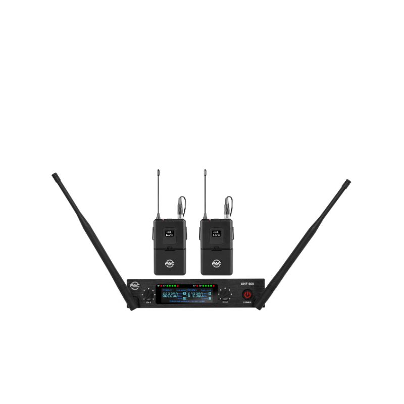 UHF600 Dual Lapel / Bodypack Wireless Microphone System